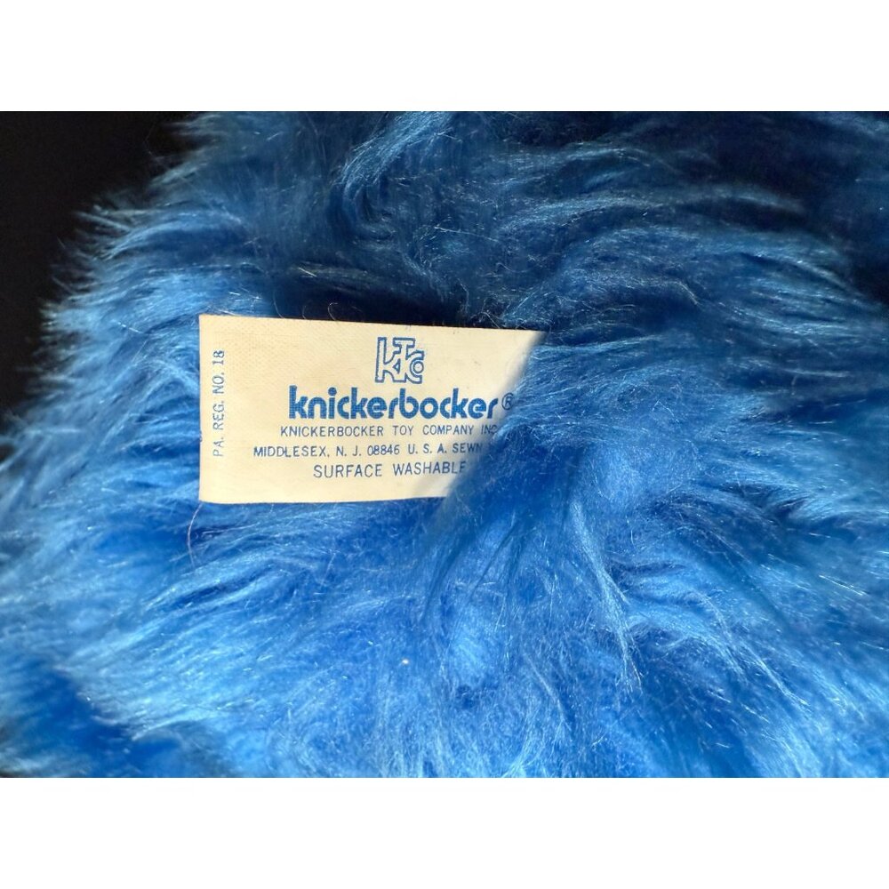 Vintage Sesame Street Cookie Monster Muppet Knickerbocker w/ Rattle Eyes - Picture 6 of 8